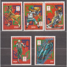 Centroafrica - Correo Yvert 768/70+A.361/8 ** Mnh  Olimpiadas de Calgary