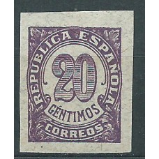 España Variedades 1938 Edifil 748Gs (*) Mng   papel gris sin dentar