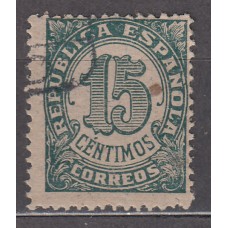 España Variedades 1938 Edifil 747Gd usado  papel gris dentado 13 ½