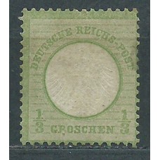 Alemania Imperio Correo 1872 Yvert 2 * Mnh con defecto