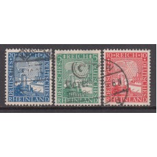 Alemania Imperio Correo 1925 Yvert 365/7 usado