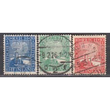 Alemania Imperio Correo 1925 Yvert 365/7 usado