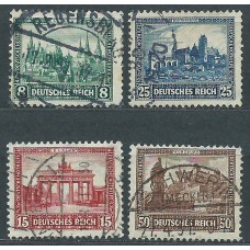 Alemania Imperio Correo 1930 Yvert 431/4 usado Exposición Filatelica