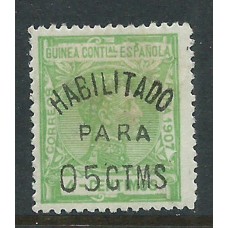 Guinea Sueltos 1909 Edifil 58V (*) Mng