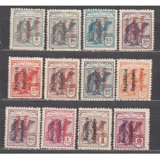 Sahara Correo 1934 Edifil 36C/47C * Mh  Sobrecarga doble