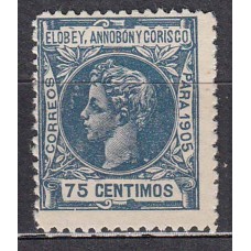 Elobey Sueltos 1905 Edifil 28 ** Mnh