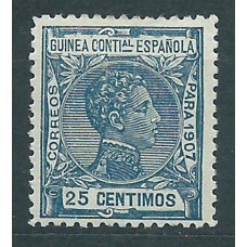 Guinea Sueltos 1907 Edifil 50 * Mh