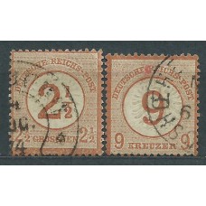 Alemania Imperio Correo 1874 Yvert 28/9 usado