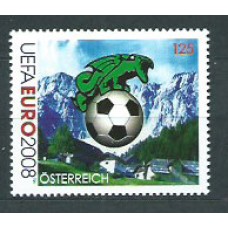 Austria - Correo 2008 Yvert 2552 ** Mnh Deportes fútbol