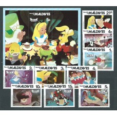 Maldives - Correo Yvert 835/43+H.70 ** Mnh  Wallt Disney