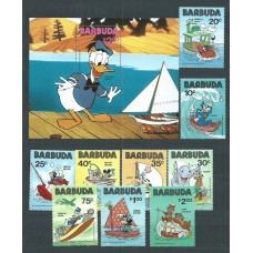 Barbuda - Correo Yvert 511/19+Hb 55 ** Mnh Walt Disney