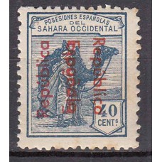 Sahara Sueltos 1934 Edifil 42C (*) Mng  Sobrecarga doble