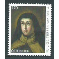 Austria - Correo 2015 Yvert 3034 ** Mnh Sta Teresa de Avila