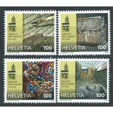 Suiza - Correo 2015 Yvert 2301/4 ** Mnh Abadia de San Maurice