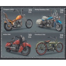 Estados Unidos Correo 2006 Yvert 3862/65 ** Mnh Motos