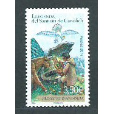 Andorra Francesa Correo 2014 Yvert 748 ** Mnh Cuentos