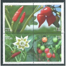 Brasil - Correo 2015 Yvert 3457/60 ** Mnh  Flora