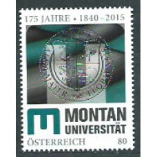 Austria - Correo 2015 Yvert 3060 ** Mnh 175 Anº Universidad de Leoben