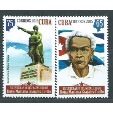 Cuba - Correo 2015 Yvert 5417/18 ** Mnh Mariana Grajales