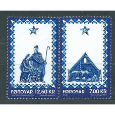 Feroe - Correo Yvert 788/89 ** Mnh Religioso