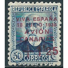Canarias Correo 1937 Edifil 18 * Mh