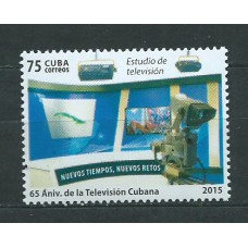 Cuba Correo 2015 Yvert 5433 ** Mnh Televisión cubana