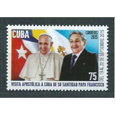 Cuba Correo 2015 Yvert 5449 ** Mnh  Papa Francisco I