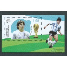 Cuba Hojas 2015 Yvert 326 ** Mnh  Fútbol