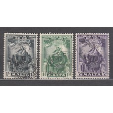 Malta - Correo 1951 Yvert 225/7 usado