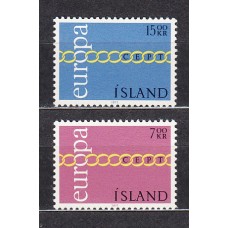 Islandia - Correo 1971 Yvert 404/5 ** Mnh Europa