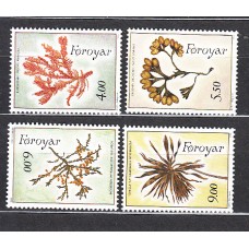 Feroe - Correo Yvert 288/91 ** Mnh  Flores