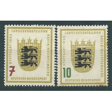 Alemania Federal Correo 1955 Yvert 89/90 (*) Mng Escudos