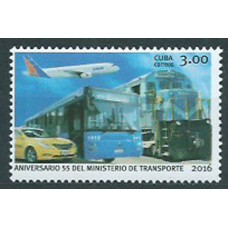 Cuba Correo 2016 Yvert 5494 ** Mnh  50º Aniversario del Ministerio de Transporte