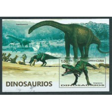 Cuba Hojas 2016 Yvert 327B ** Mnh  Dinosaurios