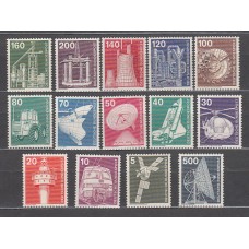 Alemania Federal Correo 1975 Yvert 695/708 ** Mnh Industria y Tecnica