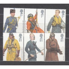 Gran Bretaña - Correo 2008 Yvert 3046/51 ** Mnh Uniformes militares