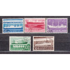 Holanda - Correo 1957 Yvert 666/70 usado Barcos