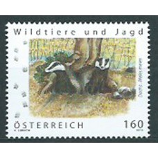 Austria Correo 2016 Yvert 3123 ** Mnh Fauna Tejón