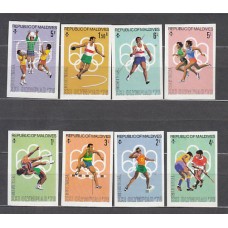 Maldives - Correo Yvert 610/7 Sin dentar ** Mnh   Olimpiadas de Montreal