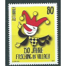 Austria Correo 2017 Yvert 3149 ** Mnh 150 Anº Carnaval de Villach