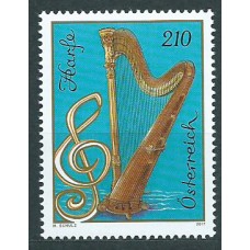 Austria Correo 2017 Yvert 3154 ** Mnh  Instrumentos Musicales Arpa