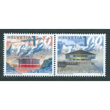 Suiza - Correo 2017 Yvert 2402/3 ** Mnh Aniversario Schilthorn - Piza Elloria