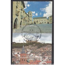 España II Centenario Correo 2017 Edifil 5126/9 usado Carnet Pueblos con encanto