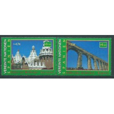 Naciones Unidas Viena Correo 2000 Yvert 333/34 ** Mnh Patrimonio Mundial. España