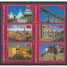 Naciones Unidas Viena Correo 2000 Yvert 335/40 ** Mnh Patrimonio Mundial