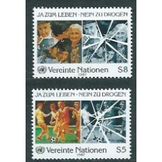 Naciones Unidas Viena Correo 1987 Yvert 71/72 ** Mnh