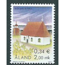 Aland Correo Yvert 182 ** Mnh Iglesia