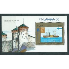 Cuba - Hojas 1988 Yvert 104 ** Mnh Barcos