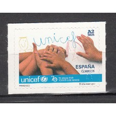 España II Centenario Correo 2017 Edifil 5153 ** Mnh UNICEF