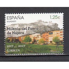 España II Centenario Correo 2017 Edifil 5154 ** Mnh Fuero de Nájera